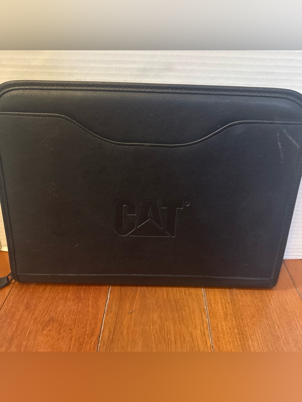 Vtg CAT Caterpillar Corporate Professional Folio Binder Organizer Case 13x10”